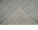 Solid Shaded Gray Shaded Scandinavian 5x7 Blended Wool Flatwoven Area Rug | HL33
