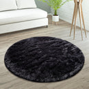 Solid Shag Rug Silky Soft & Fluffy In Black