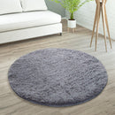 Solid Shag Rug Silky Soft & Fluffy In Grey
