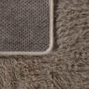 Solid Shag Rug Silky Soft & Fluffy In Light-Brown