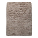 Solid Shag Rug Silky Soft & Fluffy In Light-Brown