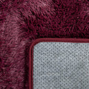 Solid Shag Rug Silky Soft & Fluffy In Purple