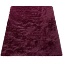 Solid Shag Rug Silky Soft & Fluffy In Purple