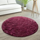 Solid Shag Rug Silky Soft & Fluffy In Purple
