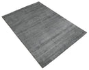 Solid Gray Shaded Scandinavian 5x7 Blended Wool Flatwoven Area Rug | HL37
