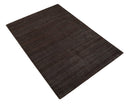 Solid Tan Scandinavian 5x7 Blended Wool Flatwoven Area Rug, Dinning, Kids Rug | HL19