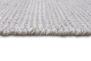 Modern Solid Silver Hand Woven Wool and Viscose Rug