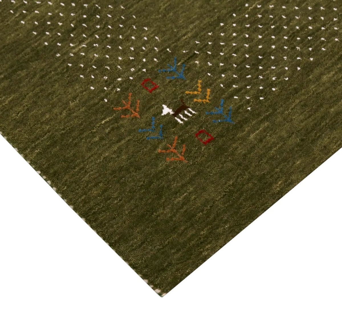 Hand Loomed Wool Area Rug - Solid Center with Decorative Border, photo 12 of 12