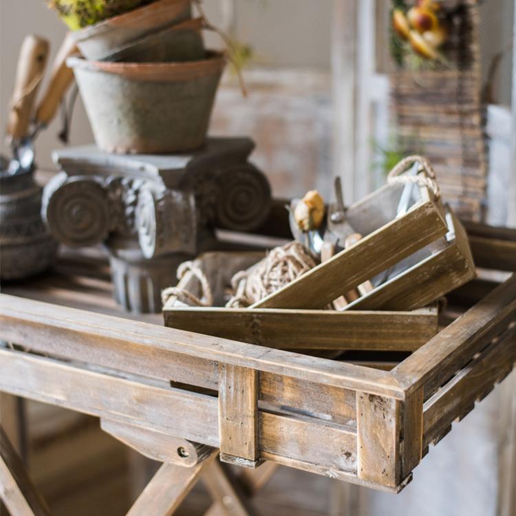 Solid Wood Crate With Rope Handles, photo 4 of 8