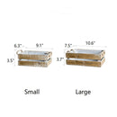 Solid Wood Crate With Rope Handles