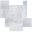 Solto White Marble Leathered Pavers