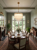 Murano Wave Glass Tube Chandelier