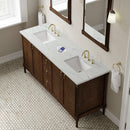 James Martin Kinnsden 72" Double Bathroom Vanity, Sable Oak