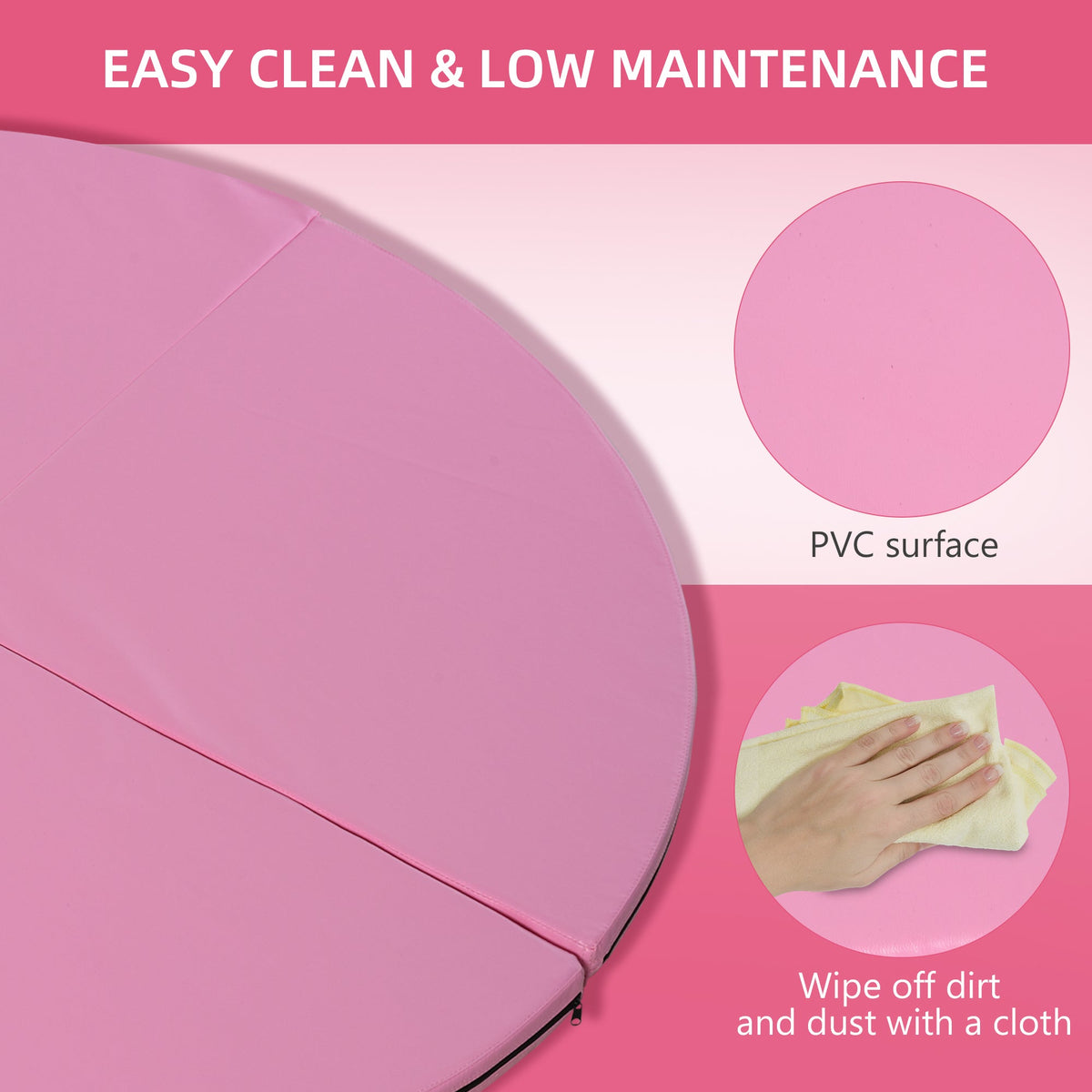 Soozier Pole Dance Mat, 2"T x 5'W Folding Pole Dance Mat for Home, Lightweight and Foldable, photo 9 of 10