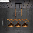 GobekUsa Sophie's Rustic 3-Light Island Pendant with Beige Hemp Rope Shade for Restaurant Suspension Light