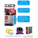 Premium Commercial Stainless Steel Slushy Machine With Triple Tank Advance Cooling, 45L (SAK52258)