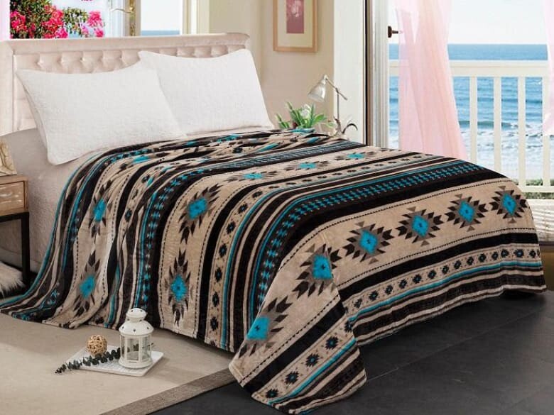 Oversized Southwest Aztec Throw Blanket