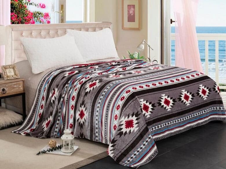 Oversized Southwest Aztec Throw Blanket