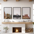 Southwest Desert Set of 3 Prints. Canyon Landscape, Red Rock by Wall Art Set