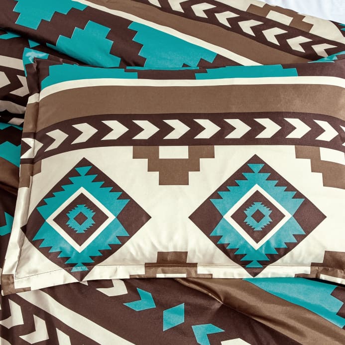 Southwest Navajo Turquoise Aztec Comforter