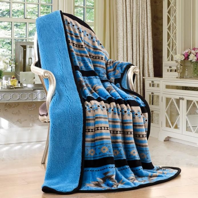 Southwest Sherpa Throw Blanket