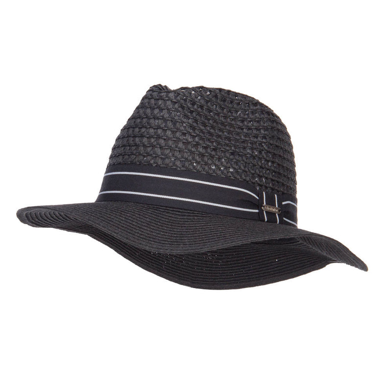 Striped Band Paper Panama Hat