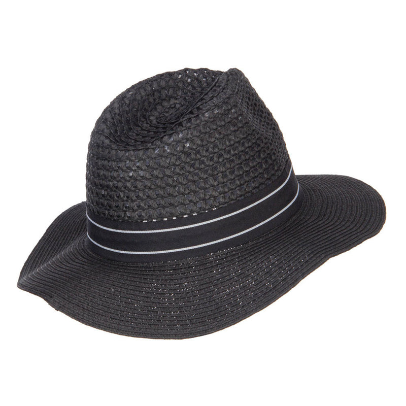Striped Band Paper Panama Hat