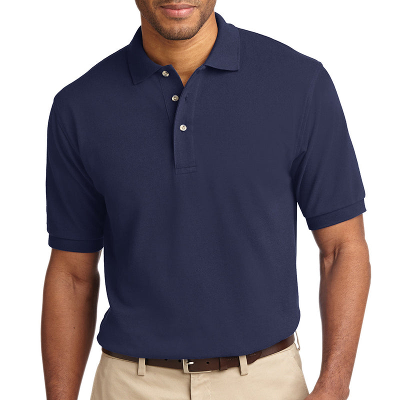 Men's Big Size Port Authority Heavyweight Cotton Pique Polo T-Shirt