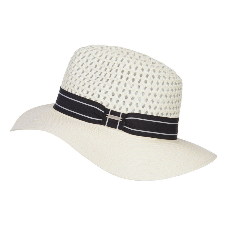 Striped Band Paper Panama Hat