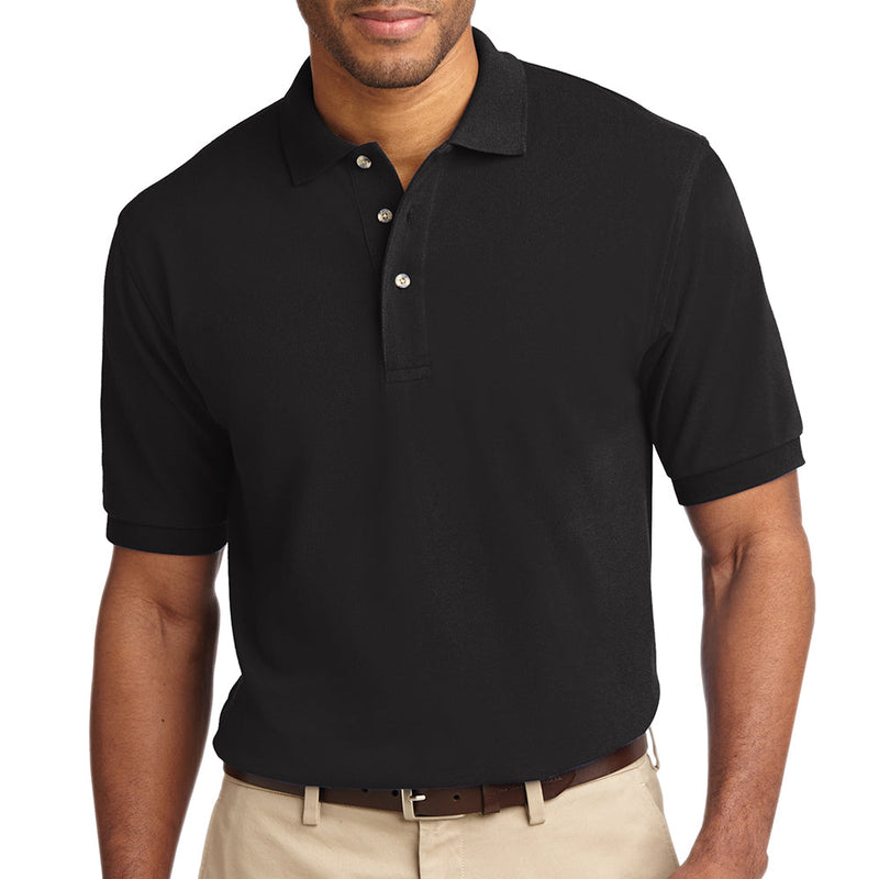 Men's Big Size Port Authority Heavyweight Cotton Pique Polo T-Shirt