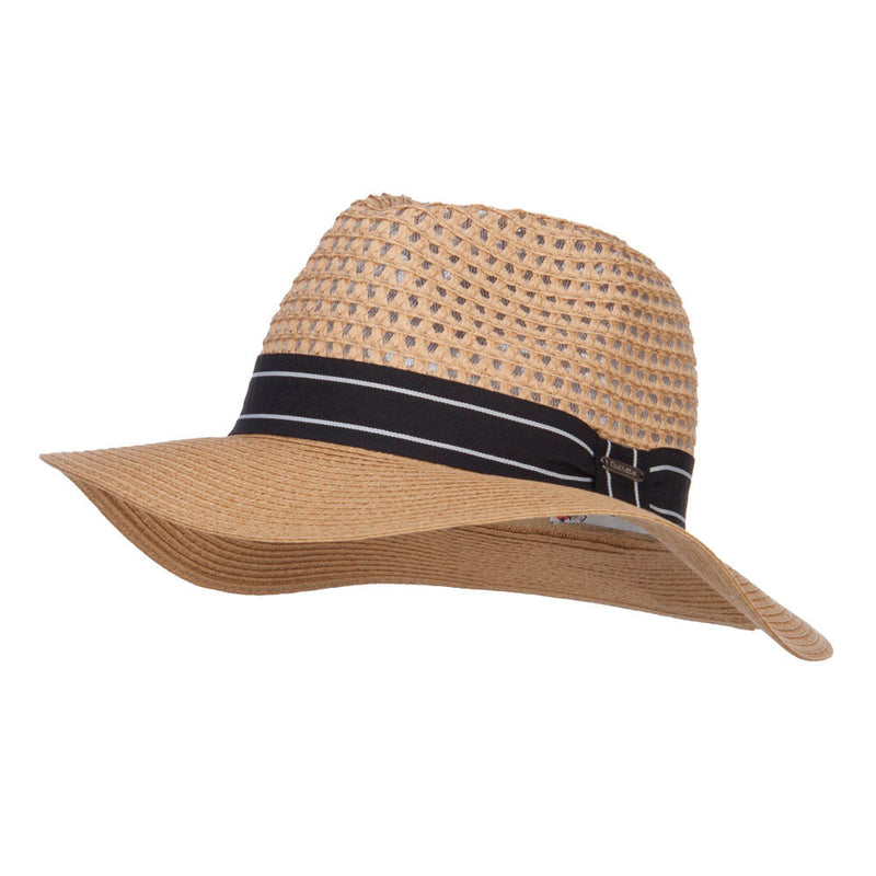 Striped Band Paper Panama Hat