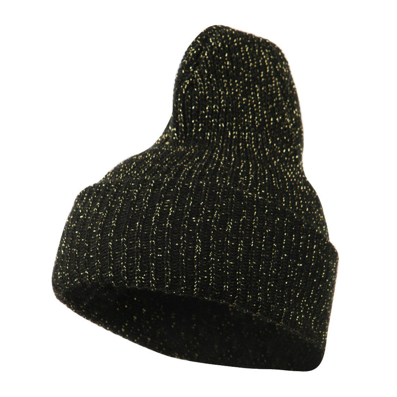 Sparkle Knitted Cuff Beanie