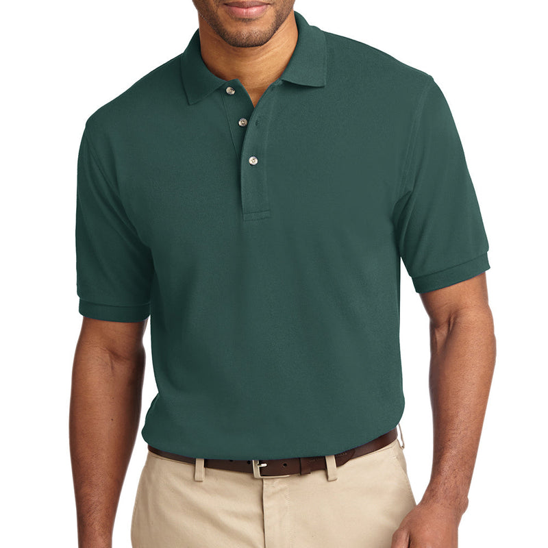 Men's Big Size Port Authority Heavyweight Cotton Pique Polo T-Shirt