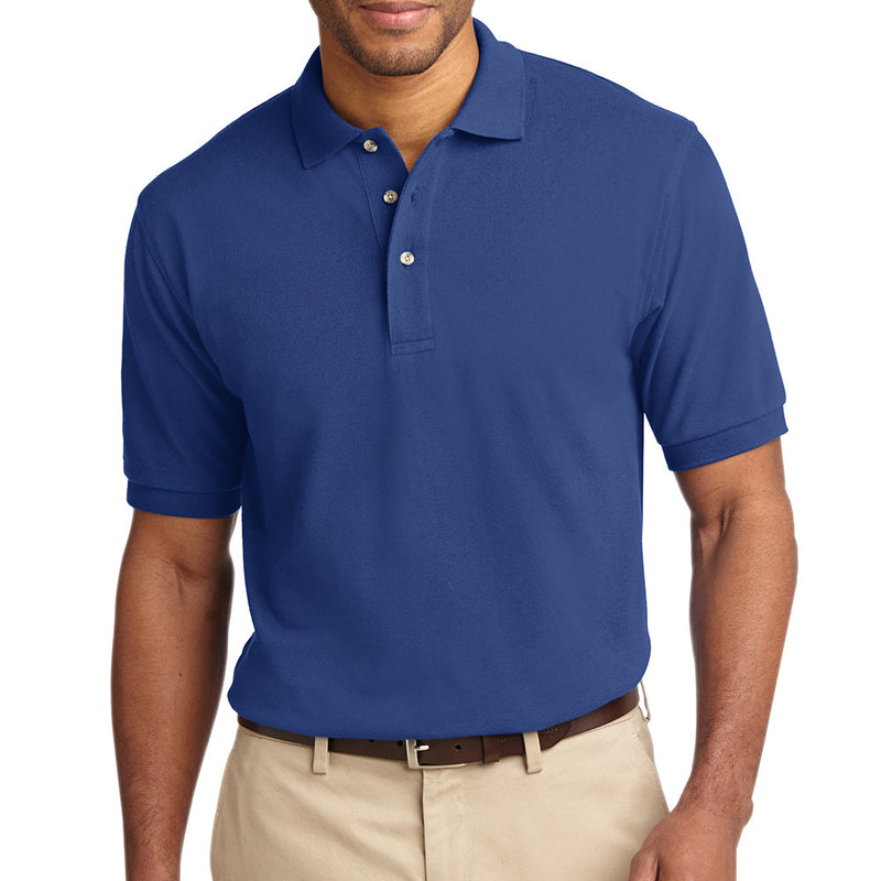 Men's Big Size Port Authority Heavyweight Cotton Pique Polo T-Shirt