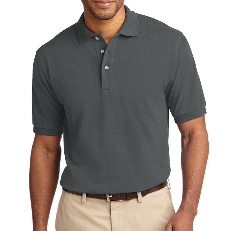Men's Big Size Port Authority Heavyweight Cotton Pique Polo T-Shirt