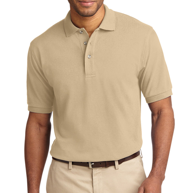Men's Big Size Port Authority Heavyweight Cotton Pique Polo T-Shirt