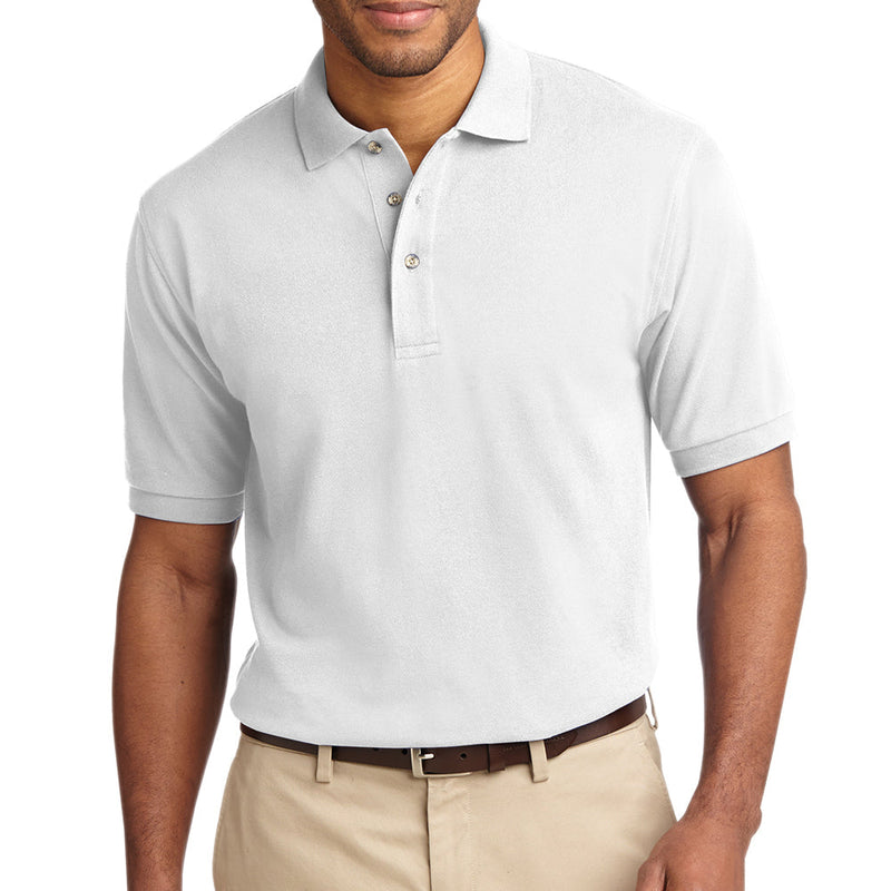 Men's Big Size Port Authority Heavyweight Cotton Pique Polo T-Shirt