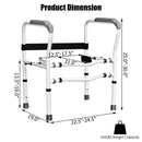 Steel Safety Toilet Rail with Created Fixable Clamp by LJGDeals