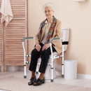 Steel Safety Toilet Rail with Created Fixable Clamp by LJGDeals