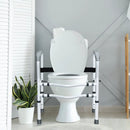Steel Safety Toilet Rail with Created Fixable Clamp by LJGDeals