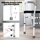 Steel Safety Toilet Rail with Created Fixable Clamp by LJGDeals