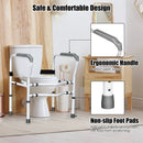 Steel Safety Toilet Rail with Created Fixable Clamp by LJGDeals