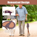Lightweight Adjustable Folding Cane Seat with Light by LJGDeals