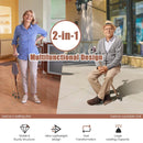 Lightweight Adjustable Folding Cane Seat with Light by LJGDeals