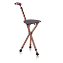 Lightweight Adjustable Folding Cane Seat with Light by LJGDeals