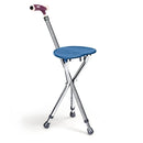Lightweight Adjustable Folding Cane Seat with Light by LJGDeals