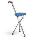 Lightweight Adjustable Folding Cane Seat with Light