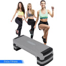 35 Inch Aerobic Cardio Adjustable Exercise Stepper with Risers by LJGDeals