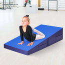 Folding Incline Mat Slope Cheese Gymnastics Gym Exercise Yellow by LJGDeals