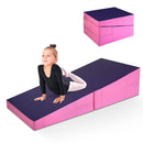 Folding Incline Mat Slope Cheese Gymnastics Gym Exercise Yellow by LJGDeals